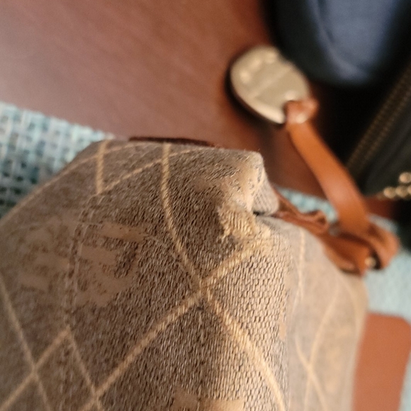 Dooney & bourke vintage flap tassel kaki/brown - Picture 4 of 4